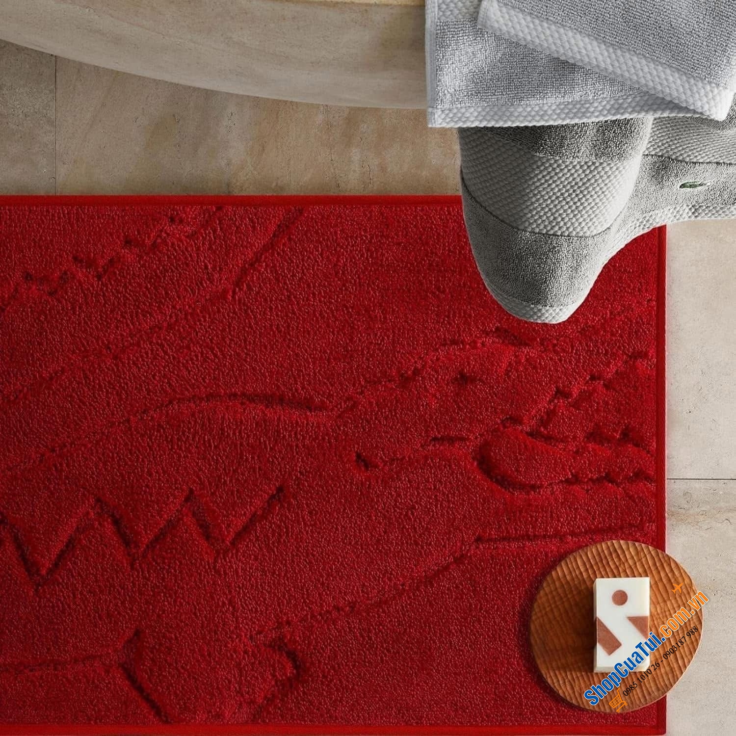 THẢM NHÀ TẮM LACOSTE CỰC SANG.