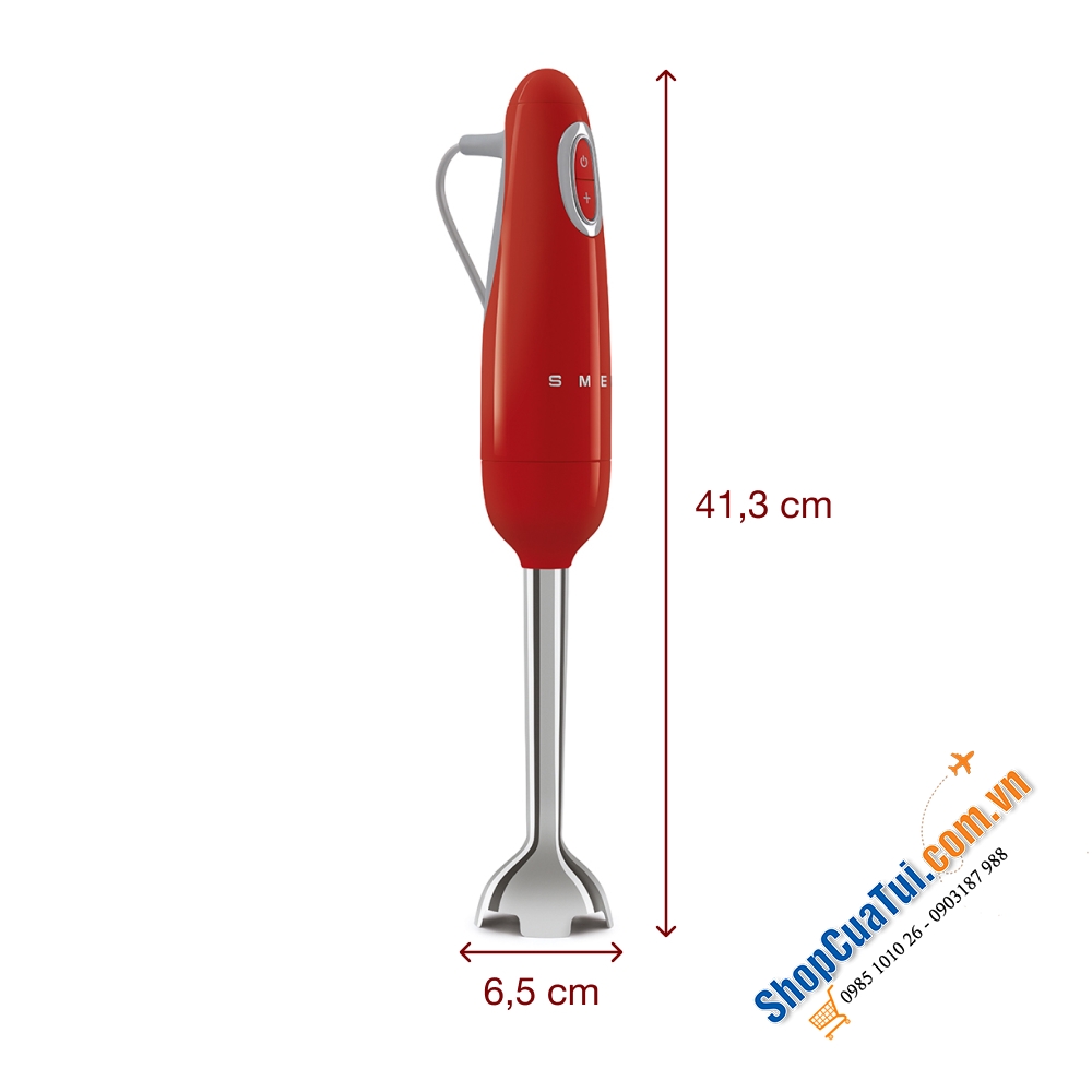BỘ MÁY XAY CẦM TAY SMEG HBF03RDEU MÀU ĐỎ