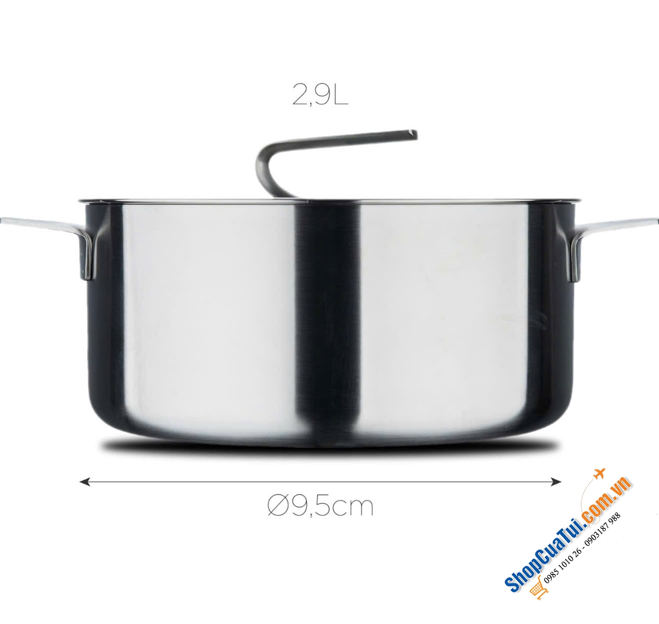Nồi MasterPro 20cm với tay cầm phong cách, chắc chắn và đẳng cấp