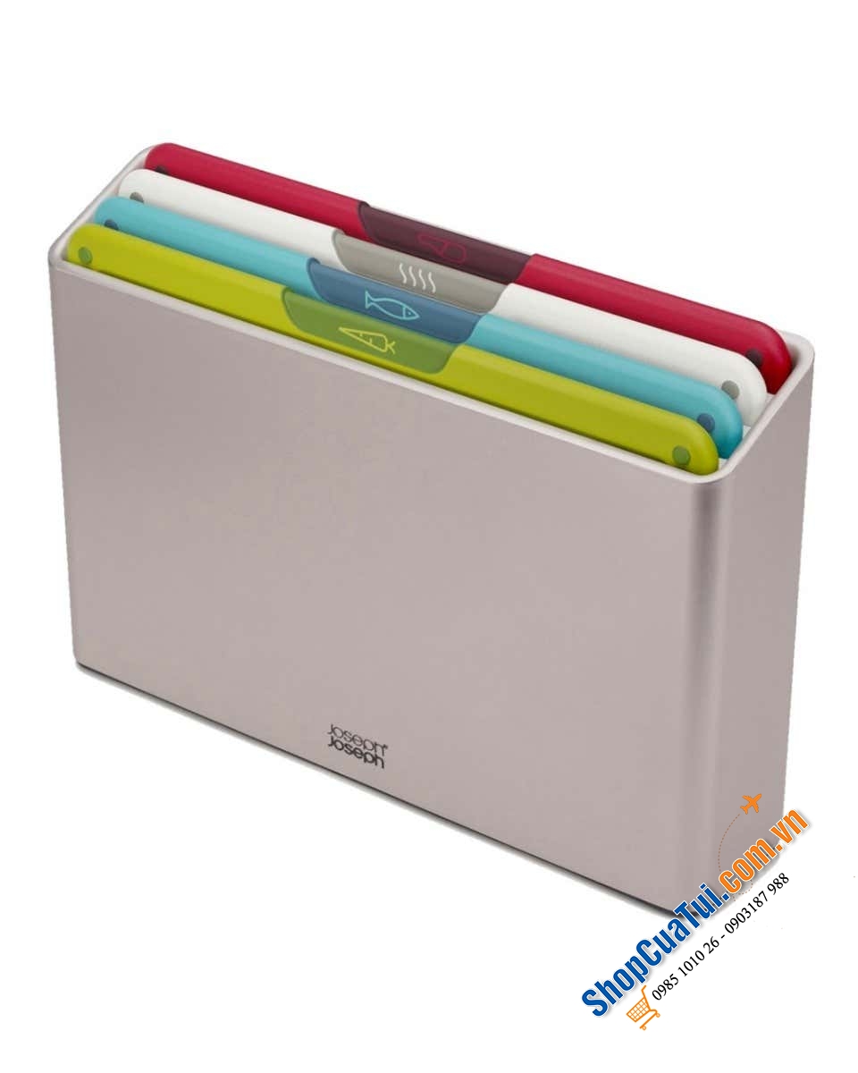 Bộ 4 thớt phân loại Joseph Joseph Folio Icon Regular (Mcolour) 60218.