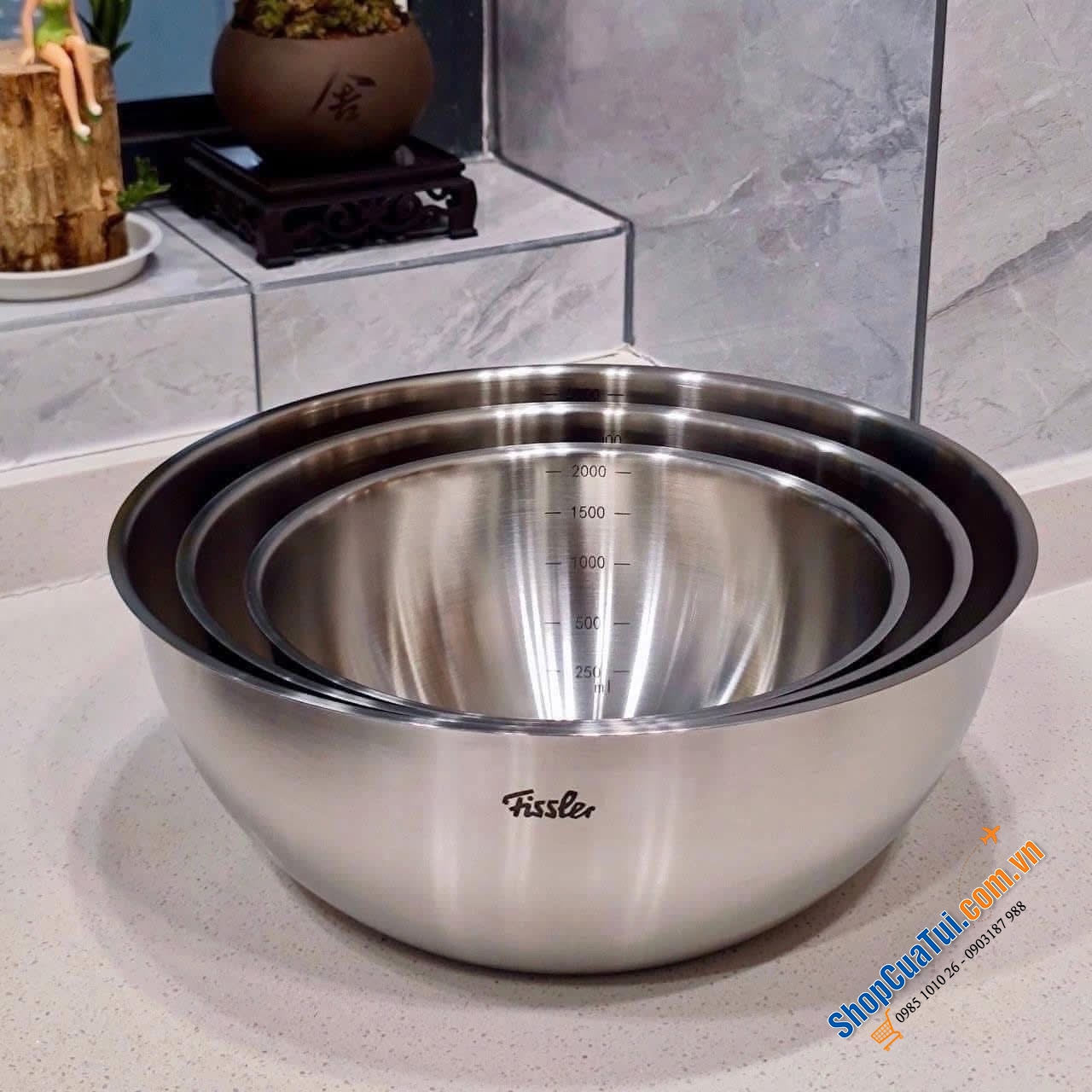 Set 3 âu trộn Fissler.