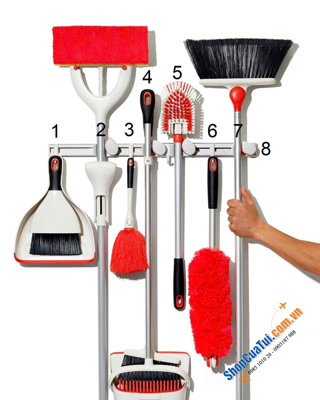 Chổi lông phủi bụi có thể kéo dài Oxo