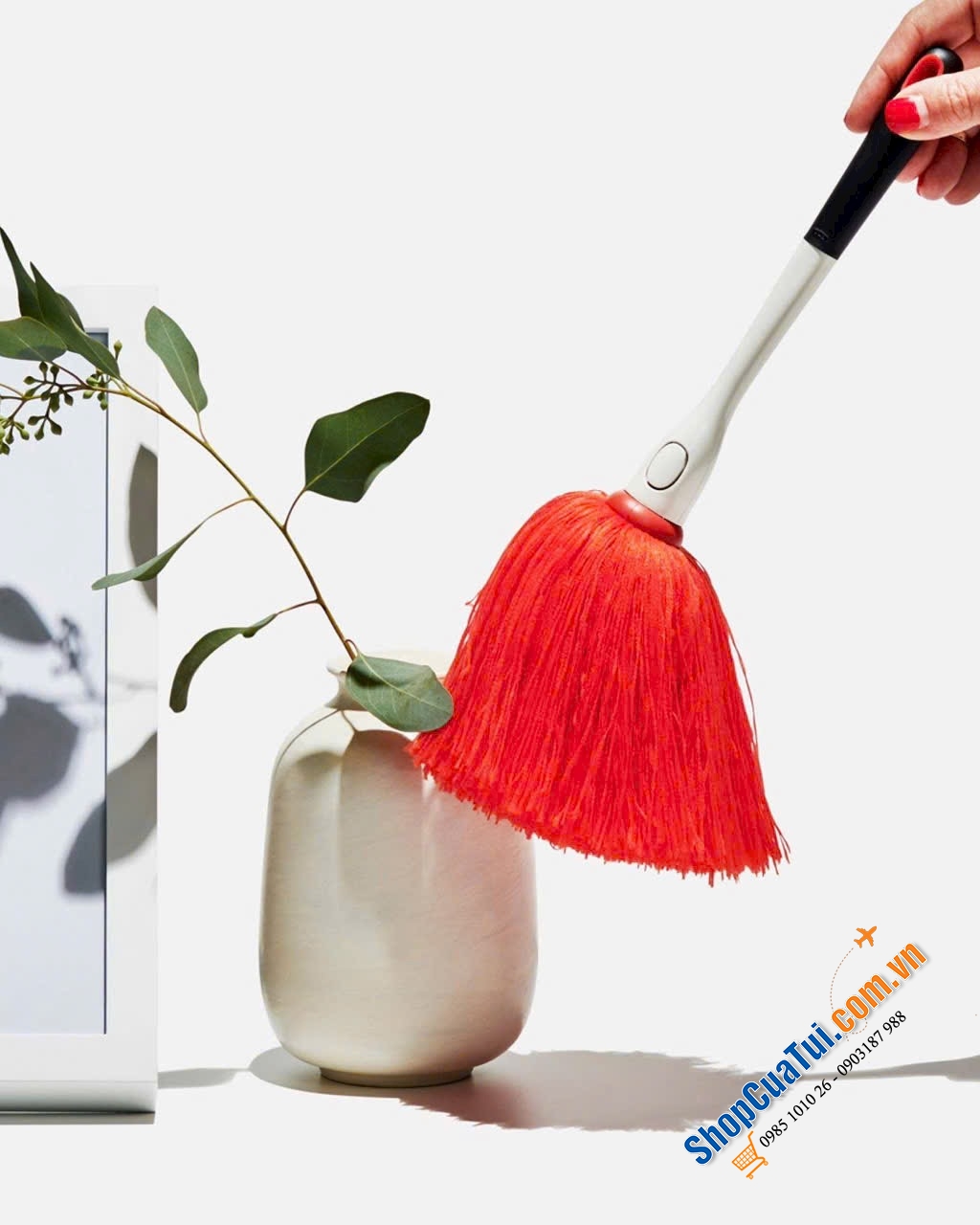 Chổi lông phủi bụi cầm tay Oxo