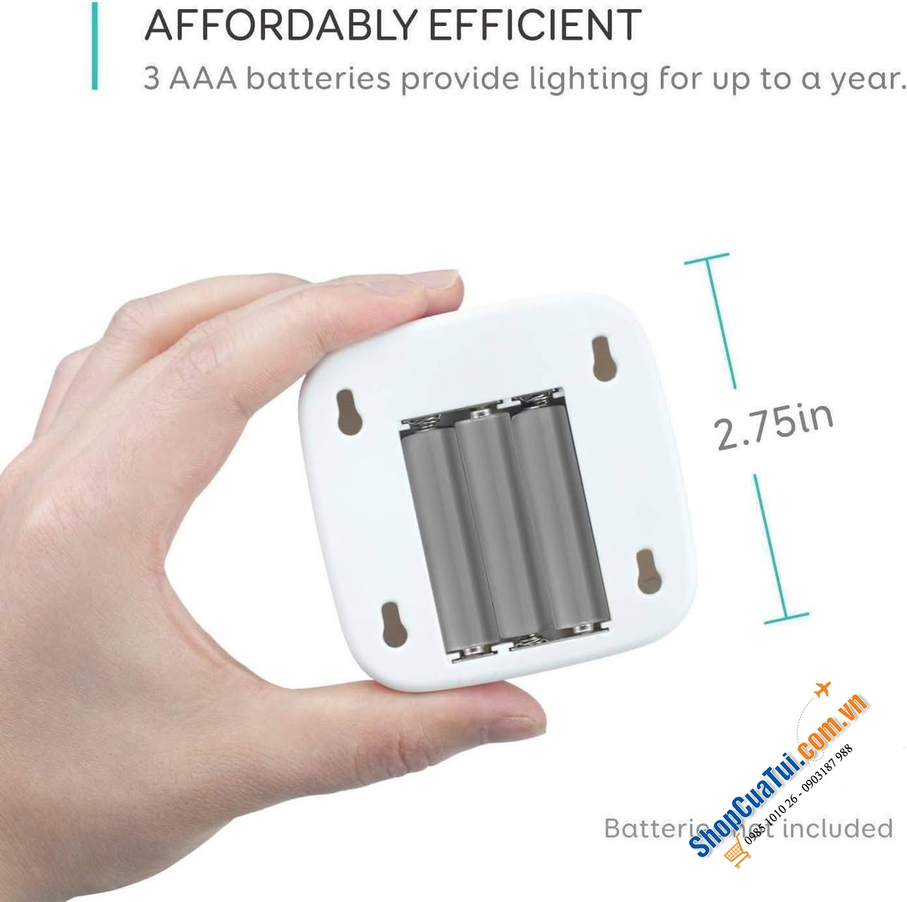 Set 3 ĐÈN LED CẢM ỨNG EUFY V1 không CẦN Ổ ĐIỆN, TỰ CẢM ỨNG, LÝ TƯỞNG BAN ĐÊM cho mọi nơi (phòng ngủ, hành lang,tủ quần áo, phòng trẻ em...)