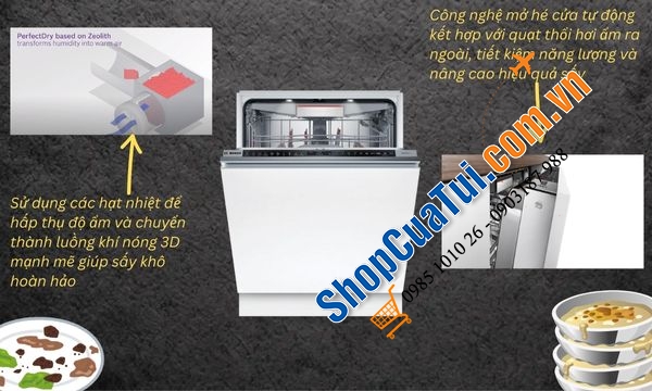 Máy rửa bát âm tủ Bosch SMD8TCX04E serie 8 model 2025 - CHẠM NHẸ LÀ MỞ, SANG TRỌNG TỪ CÁI NHÌN ĐẦU TIÊN