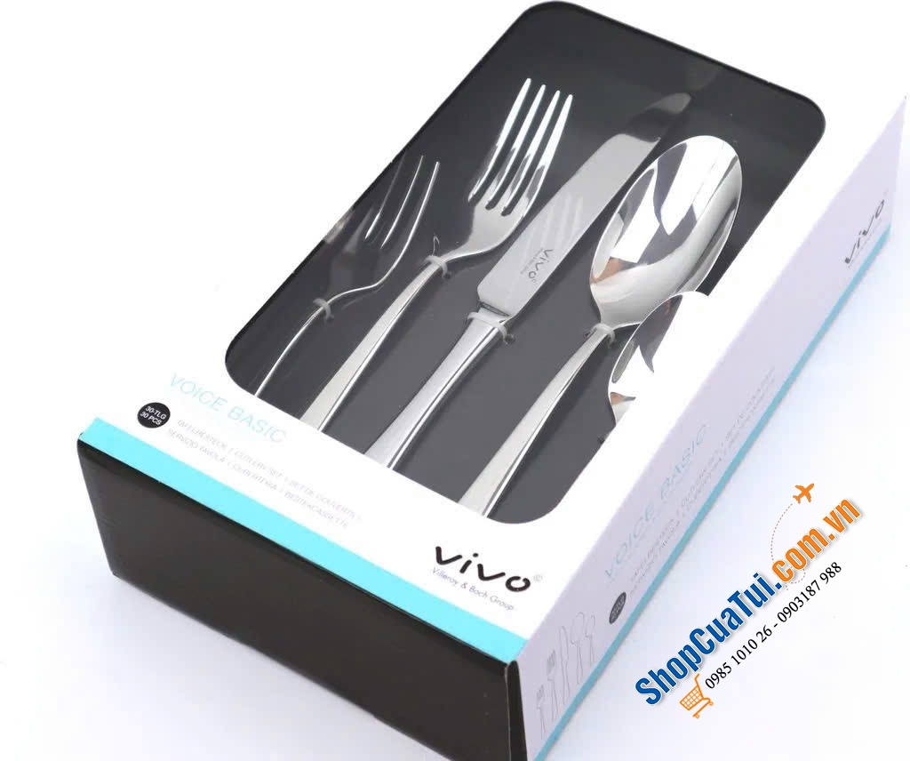 Bộ Dao Nĩa 30 Món Vivo by Villeroy & Boch – Voice Basic - hoàn hảo cho mọi bữa ăn, sang trọng và tinh tế!
