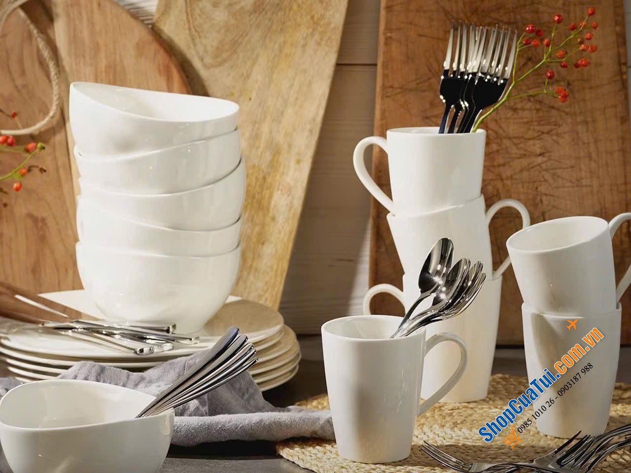 Bộ Dao Nĩa 30 Món Vivo by Villeroy & Boch – Voice Basic - hoàn hảo cho mọi bữa ăn, sang trọng và tinh tế!