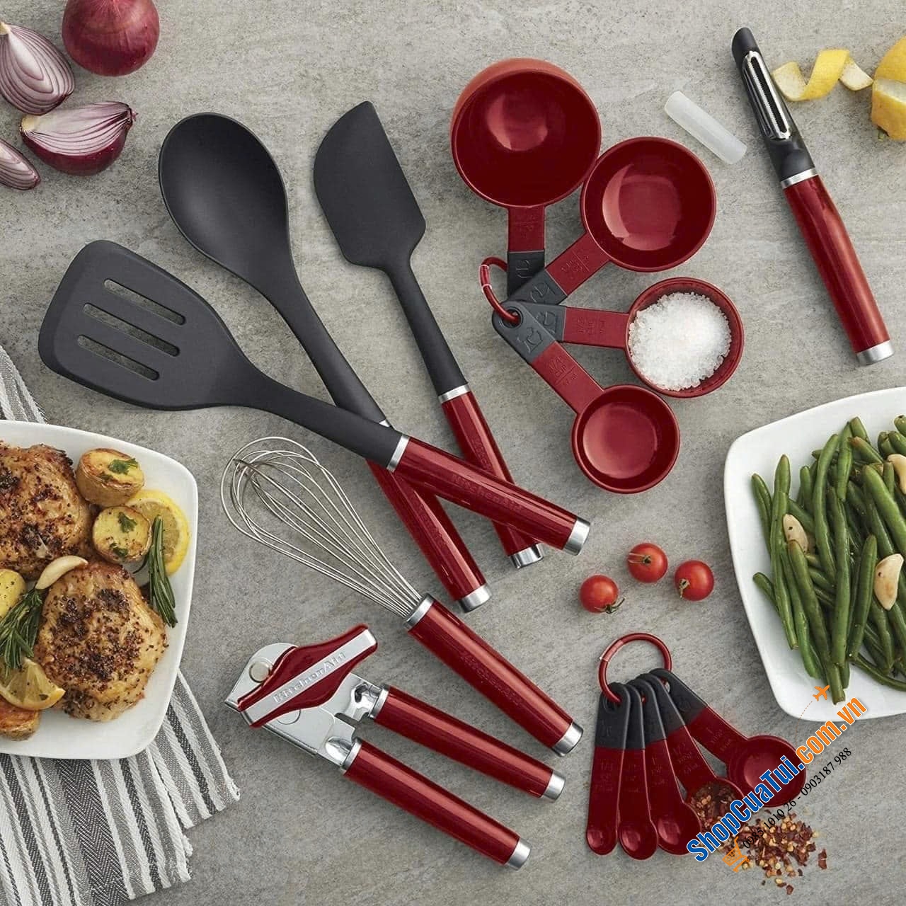 Bộ dụng cụ nhà bếp 15 món KitchenAid