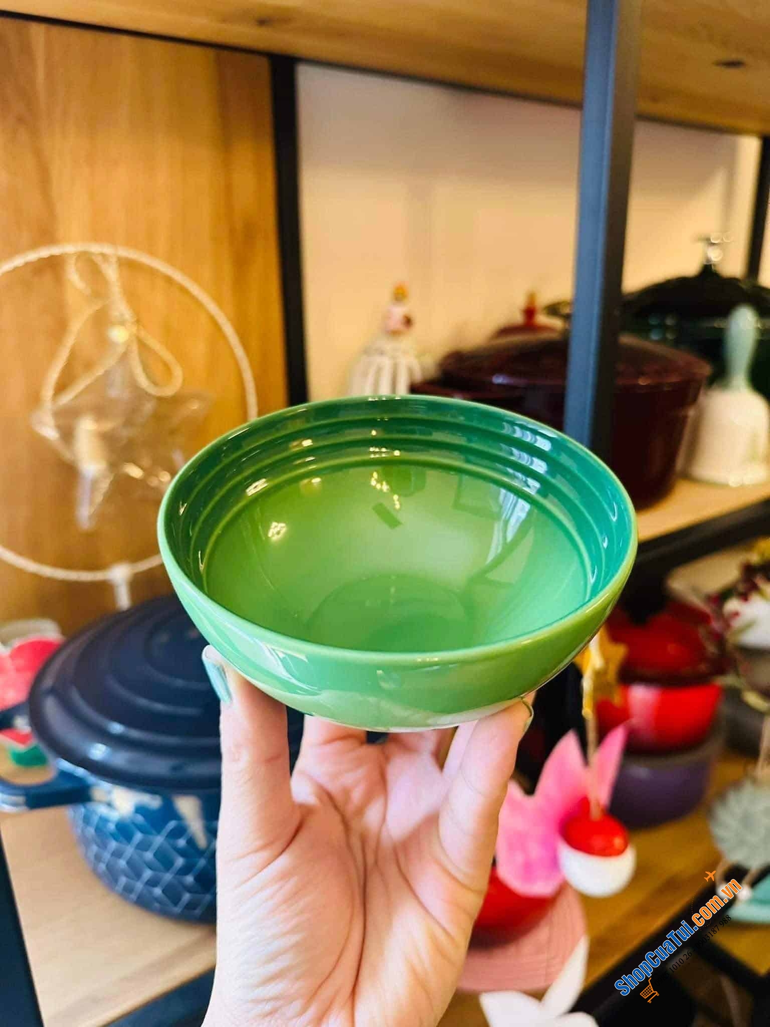 Bát ăn cơm Le Creuset 12cm - Bát đựng đồ ăn nhẹ 12 cm (màu đỏ, màu xanh bamboo)