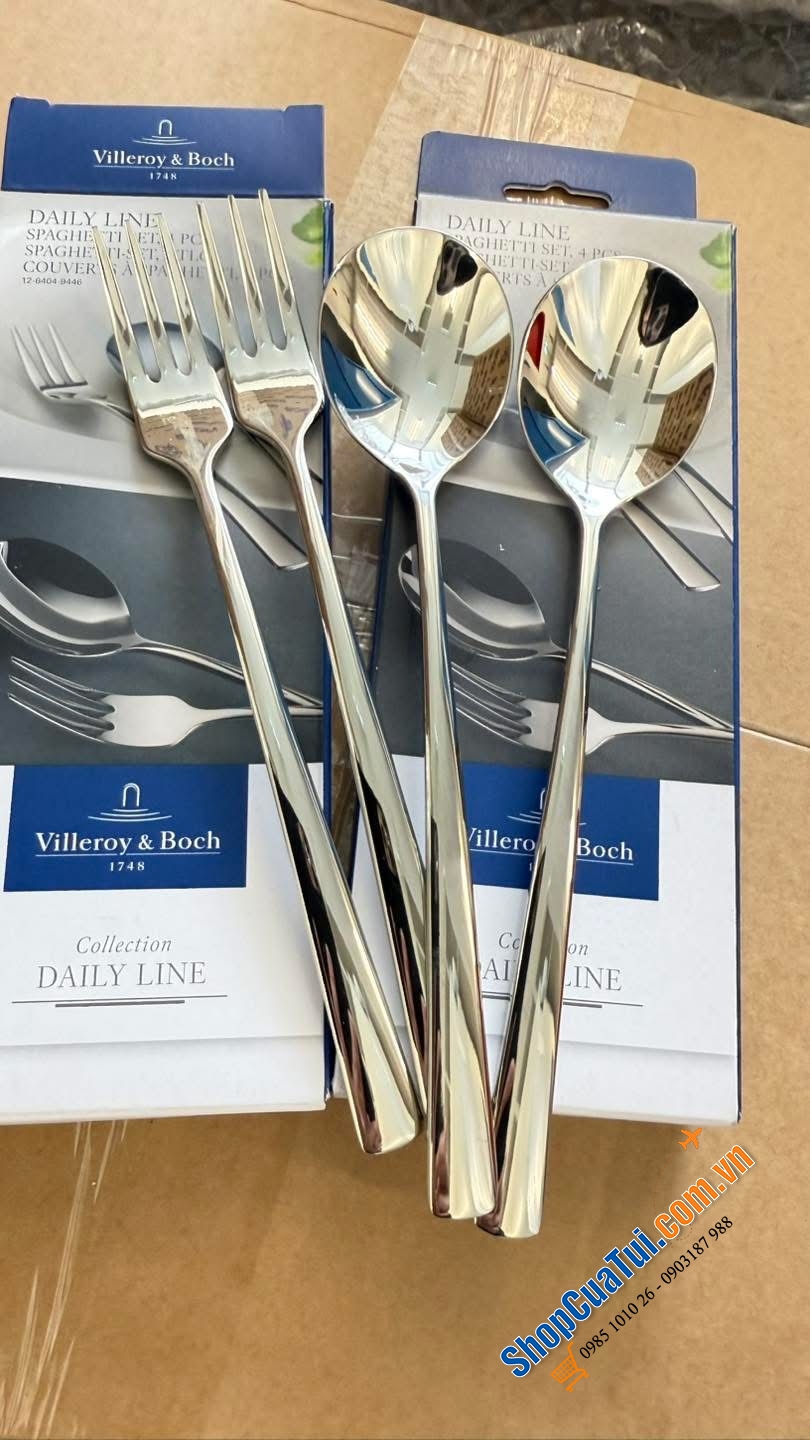 Bộ dao thìa dĩa Villeroy & Boch Spaghetti – 4 món