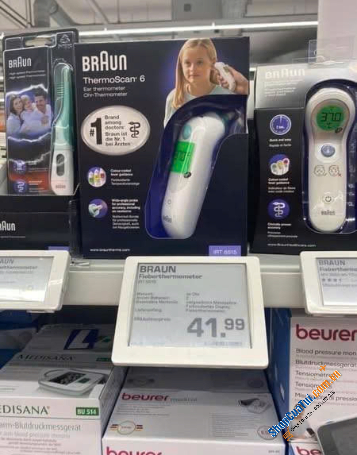 NHIỆT KẾ HỒNG NGOẠI BRAUN THERMOSCAN 6 IRT 6515.