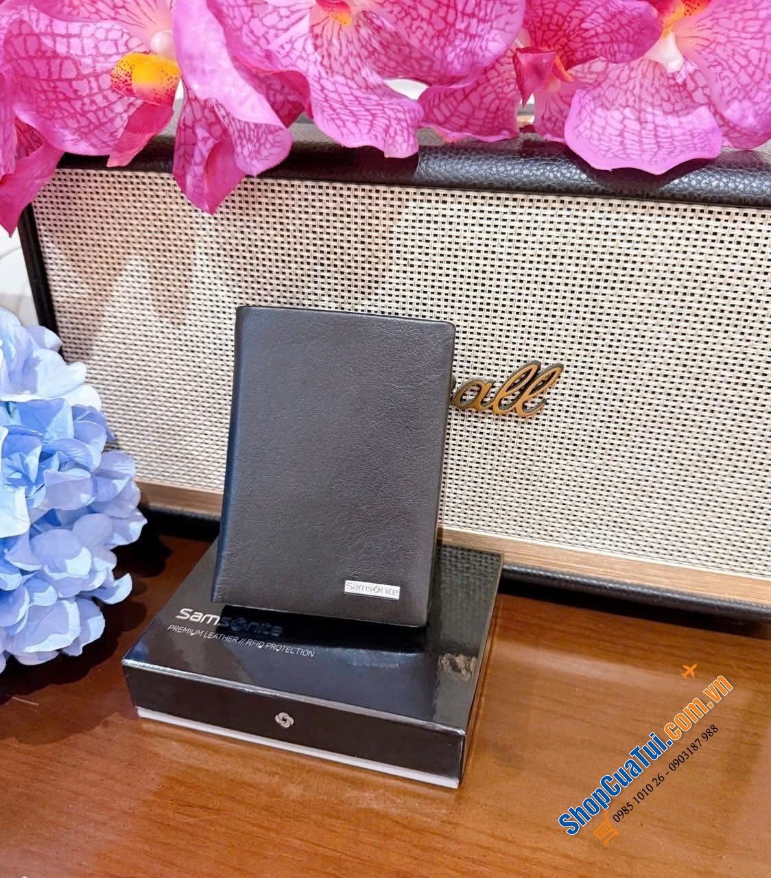 Ví da thật Samsonite DLX Leather wallets.