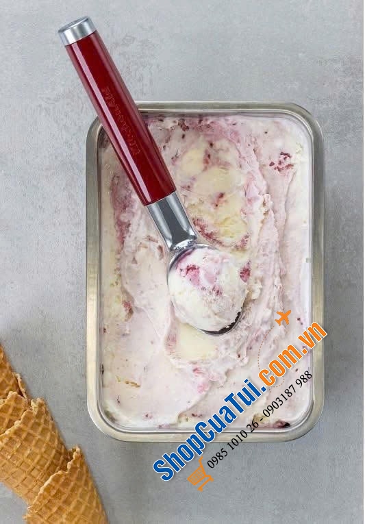 Muôi múc kem Kitchenaid Classic màu đỏ