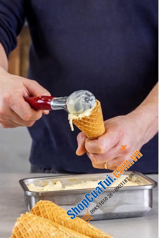 Muôi múc kem Kitchenaid Classic màu đỏ