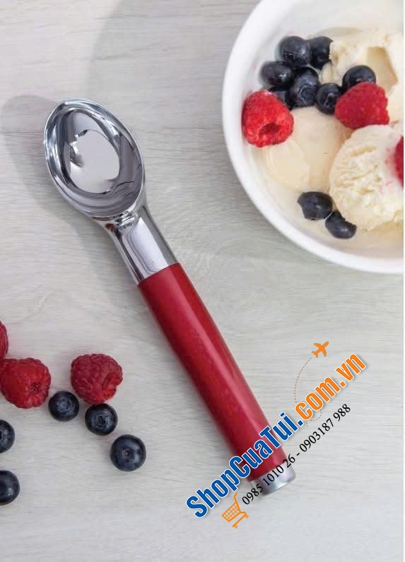 Muôi múc kem Kitchenaid Classic màu đỏ