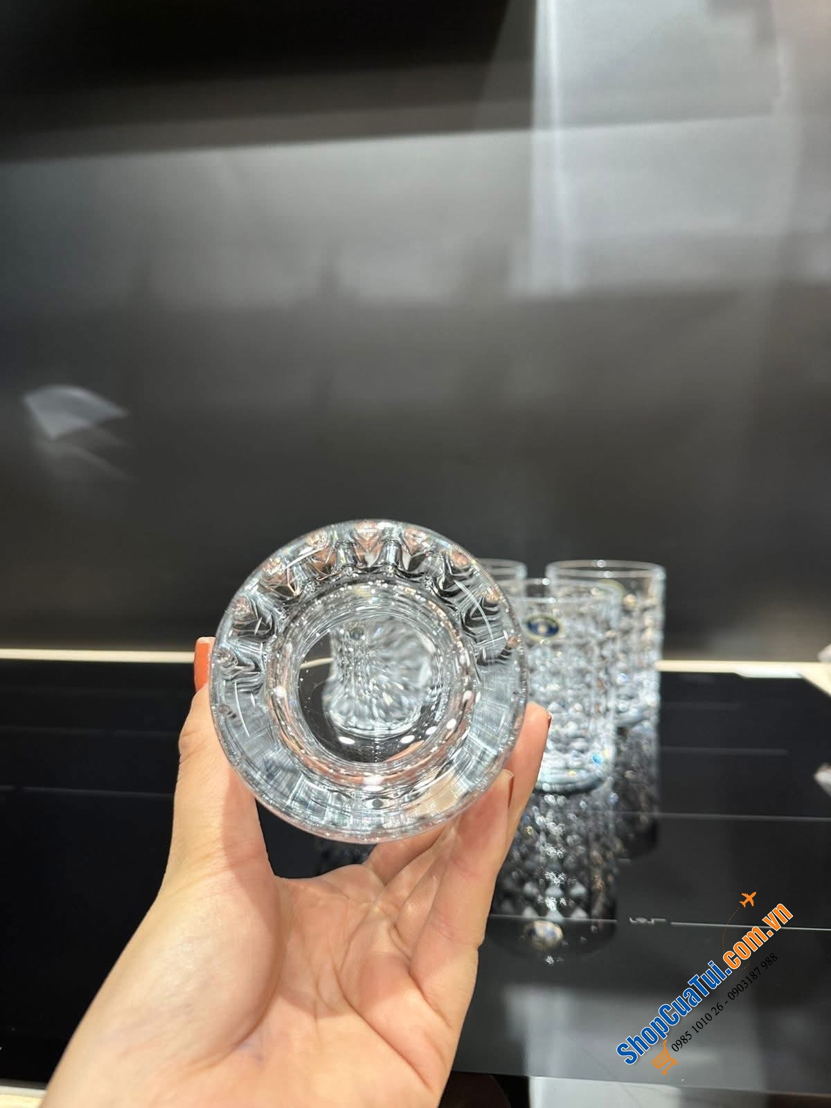 BỘ 6 CỐC PHA LÊ BOHEMIA DIAMOND TUMBLER 230ML.
