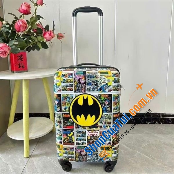 VALI DISNEY 20inch CHO BÉ DU LỊCH HÈ (6 màu: Batman, Chó cứu hộ, Glam 10, Minie, Spiderman, Elsa)