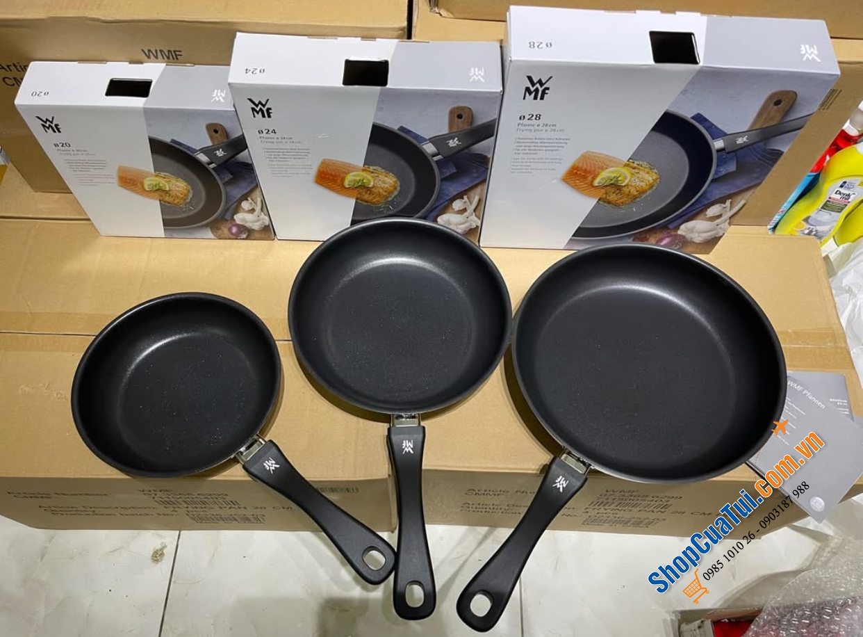 Chảo chống dính WMF Devil Platinum cán nhựa Size 20cm - 24cm - 28cm.