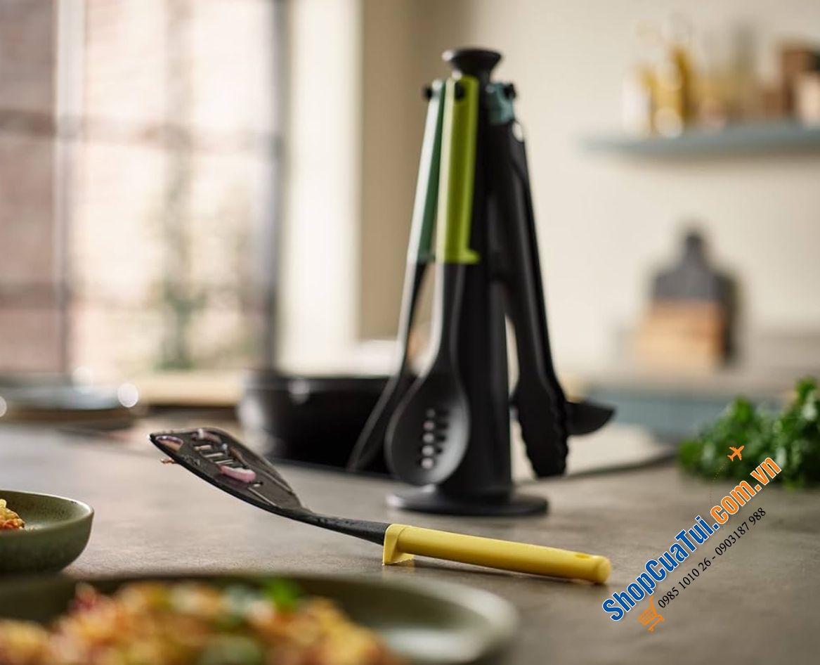 BỘ DỤNG CỤ NẤU ĂN JOSEPH JOSEPH 10549 - CẦN LẮM CHO CĂN BẾP HIỆN ĐẠI.