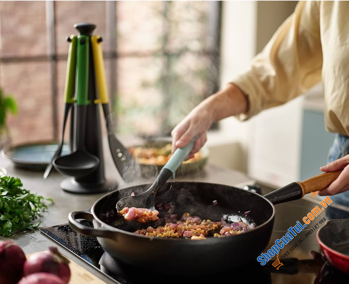 BỘ DỤNG CỤ NẤU ĂN JOSEPH JOSEPH 10549 - CẦN LẮM CHO CĂN BẾP HIỆN ĐẠI.