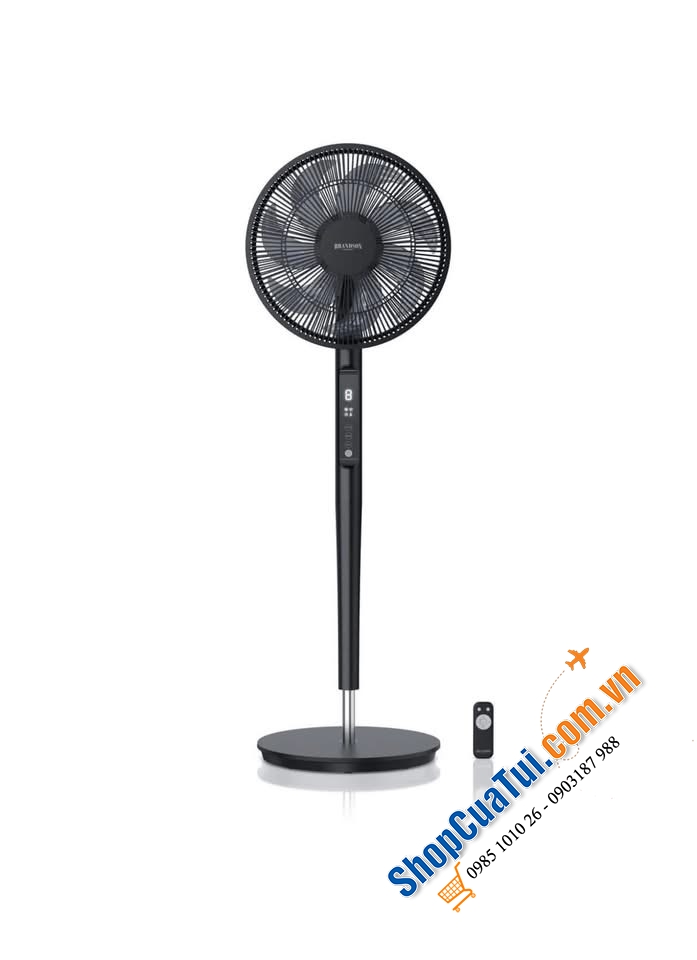 Quạt cây Brandson DC ECO siêu êm ái, tiết kiệm điện màu trắng & mầu đen.