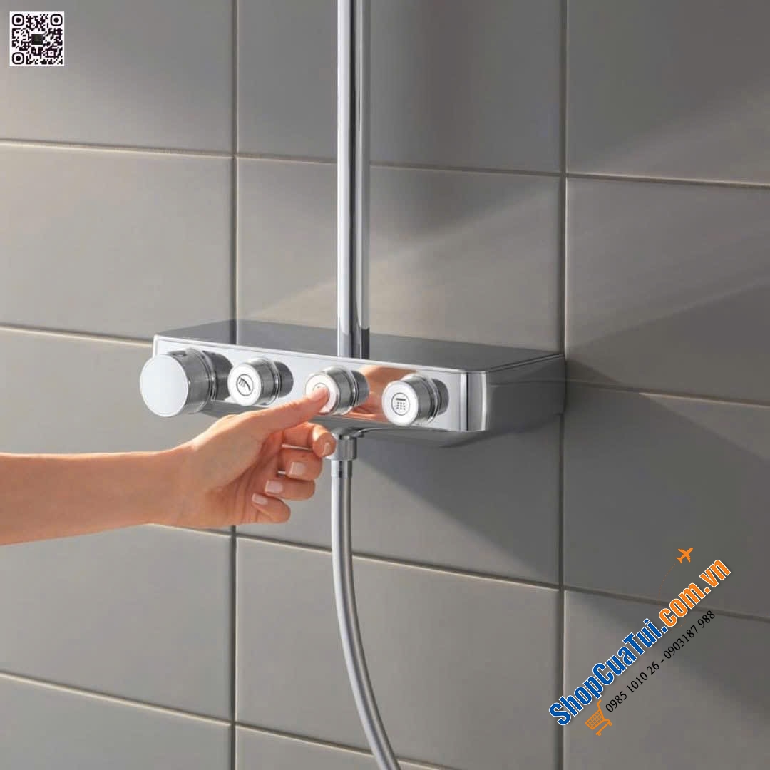 Grohe Euphoria SmartControl Cube 310 Duo – Bộ sen cây thông minh Grohe 26508000 đỉnh cao đến từ Đức