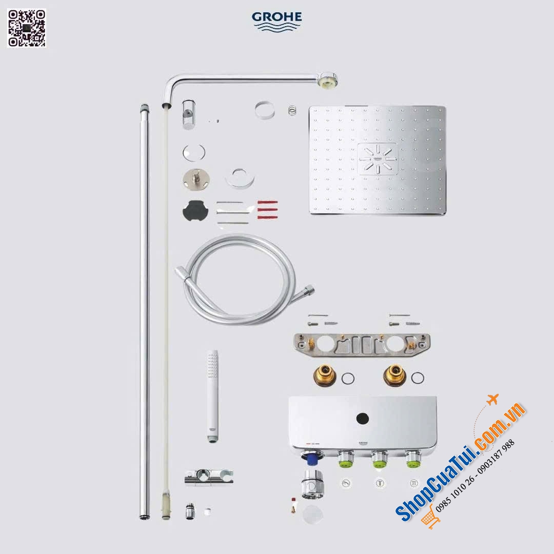 Grohe Euphoria SmartControl Cube 310 Duo – Bộ sen cây thông minh Grohe 26508000 đỉnh cao đến từ Đức
