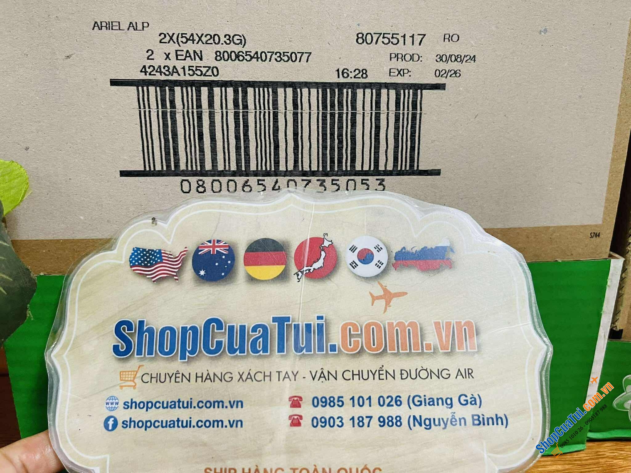 VIÊN GIẶT ARIEL ALL-IN 1 PODS 54 VIÊN.