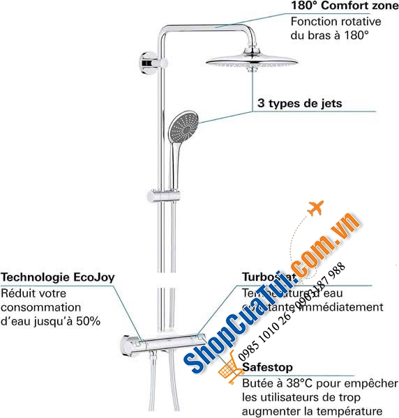 SEN TẮM GROHE XXXL DreamSpray – ĐỈNH CAO THƯ GIÃN!