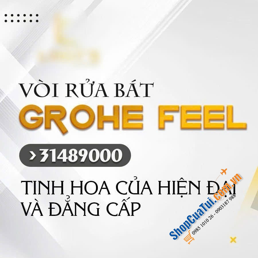GROHE FEEL 31489000 – VÒI RỬA BÁT ĐỈNH CAO HIỆN ĐẠI - Điểm nhấn tinh tế cho bếp đẹp!