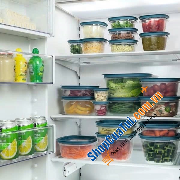 Sét hộp đựng thực phẩm 28 món Rubbermaid Flex & Seal - Made in USA.