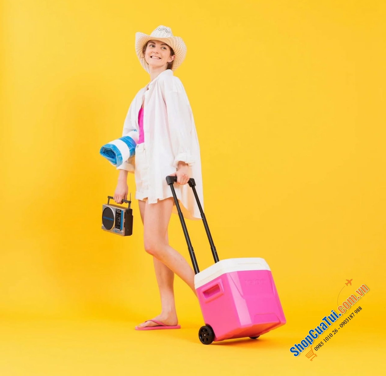Hộp giữ lạnh có bánh xe Igloo Laguna 15L - Made in USA.