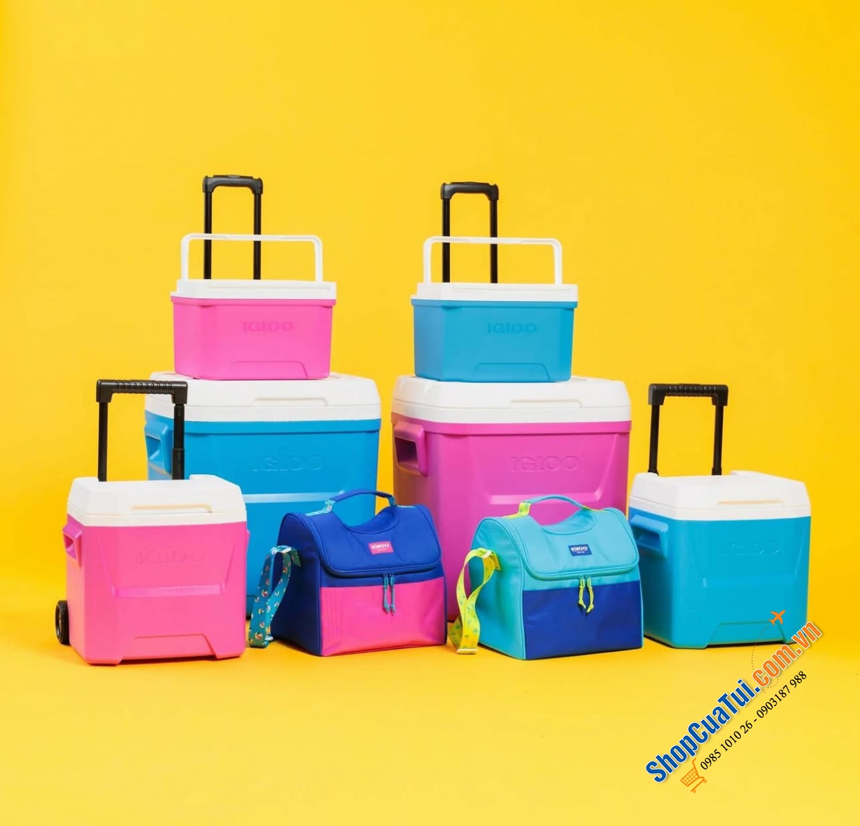 Hộp giữ lạnh có bánh xe Igloo Laguna 15L - Made in USA.