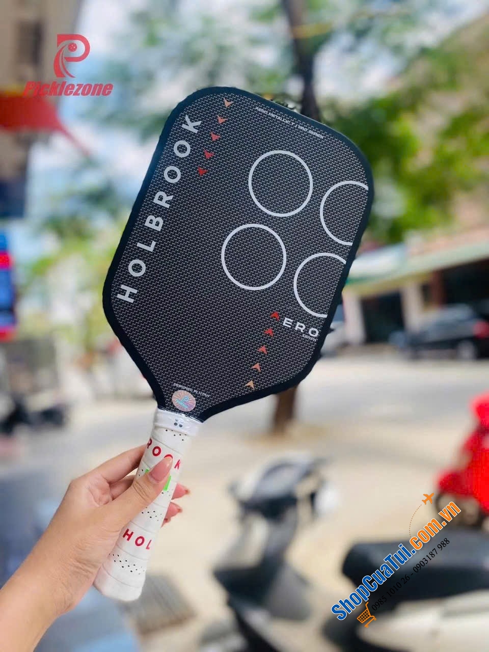 Vợt Pickleball HOLBROOK AERO T METALLIC 14mm – thiên về sức mạnh, lực đánh đầy uy lực - Chuẩn thi đấu quốc tế USAPA Approved