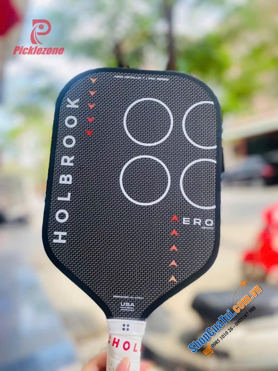 Vợt Pickleball HOLBROOK AERO T METALLIC 16mm – kiểm soát tuyệt vời, cảm giác bóng nhạy bén - Chuẩn thi đấu quốc tế USAPA Approved