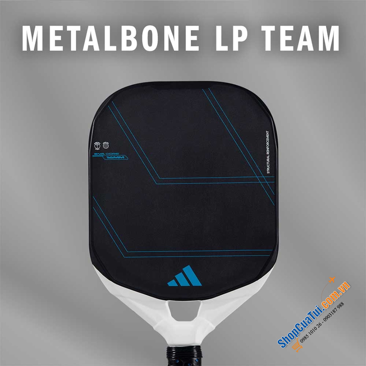 Vợt Pickleball Adidas Metalbone LP Team Carbon Fiber 2025 + Tặng kèm 3 bóng chuẩn thi đấu