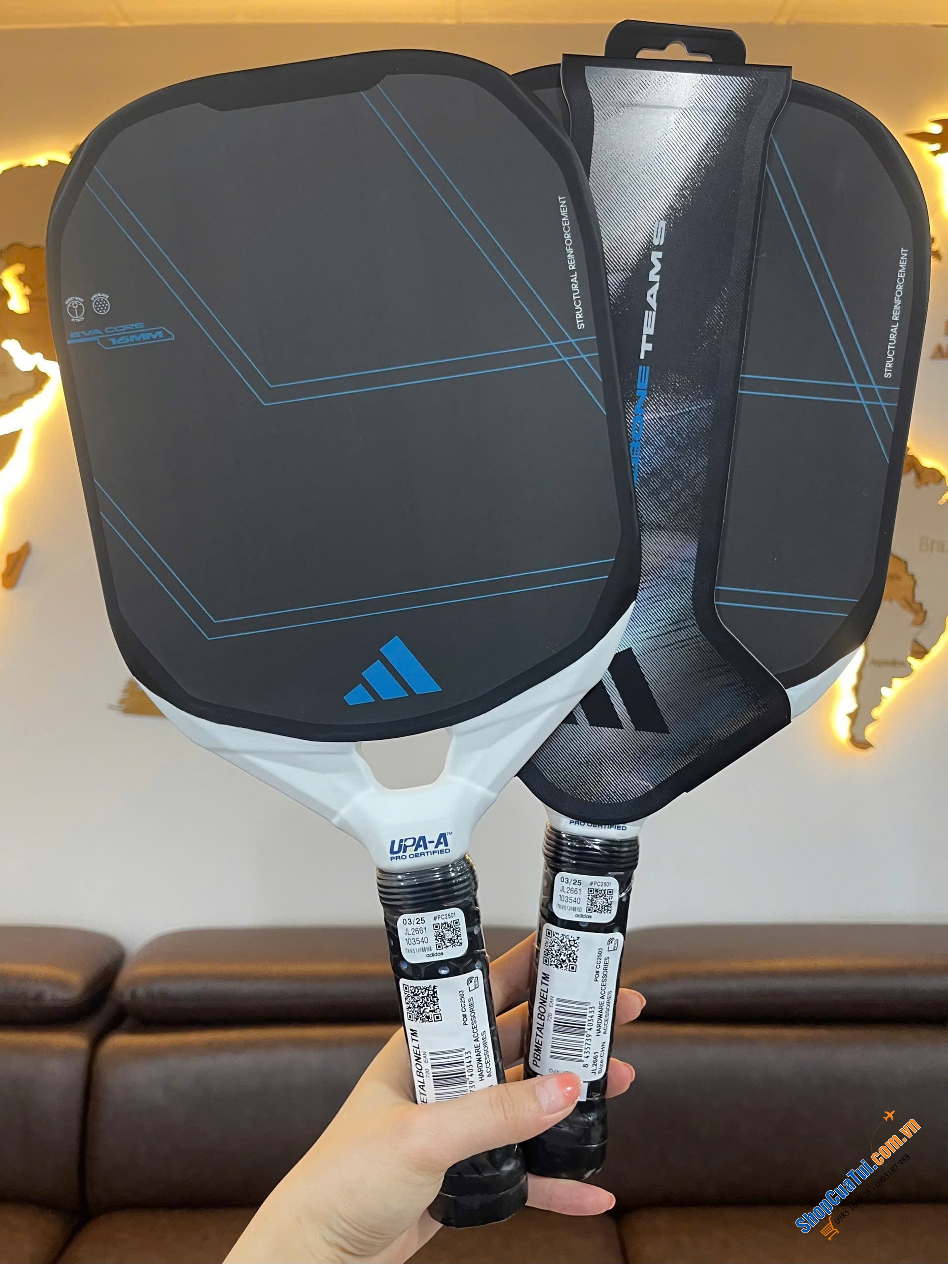 Vợt Pickleball Adidas Metalbone LP Team Carbon Fiber 2025 + Tặng kèm 3 bóng chuẩn thi đấu