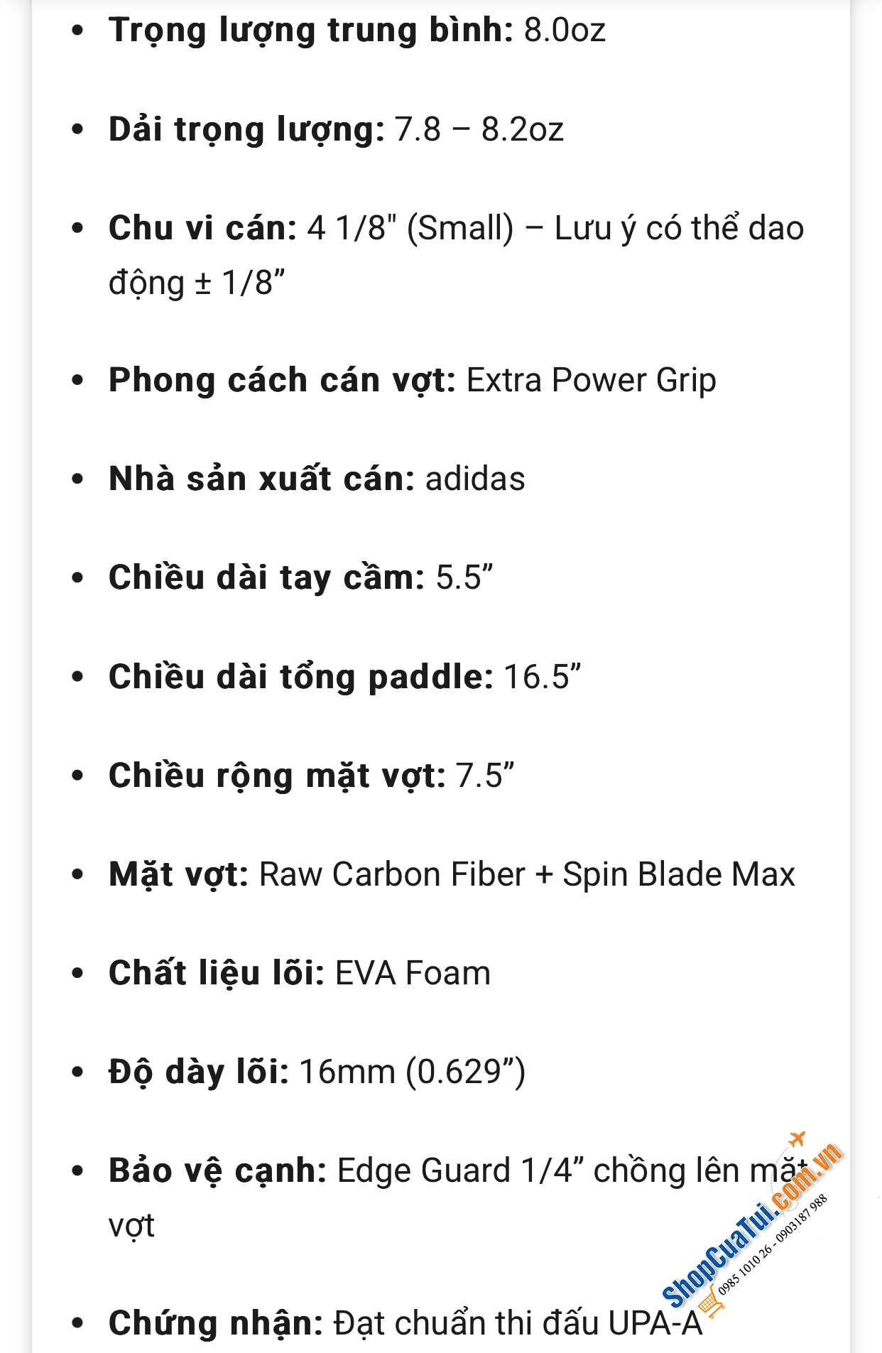 Vợt Pickleball Adidas Metalbone LP Team Carbon Fiber 2025 + Tặng kèm 3 bóng chuẩn thi đấu