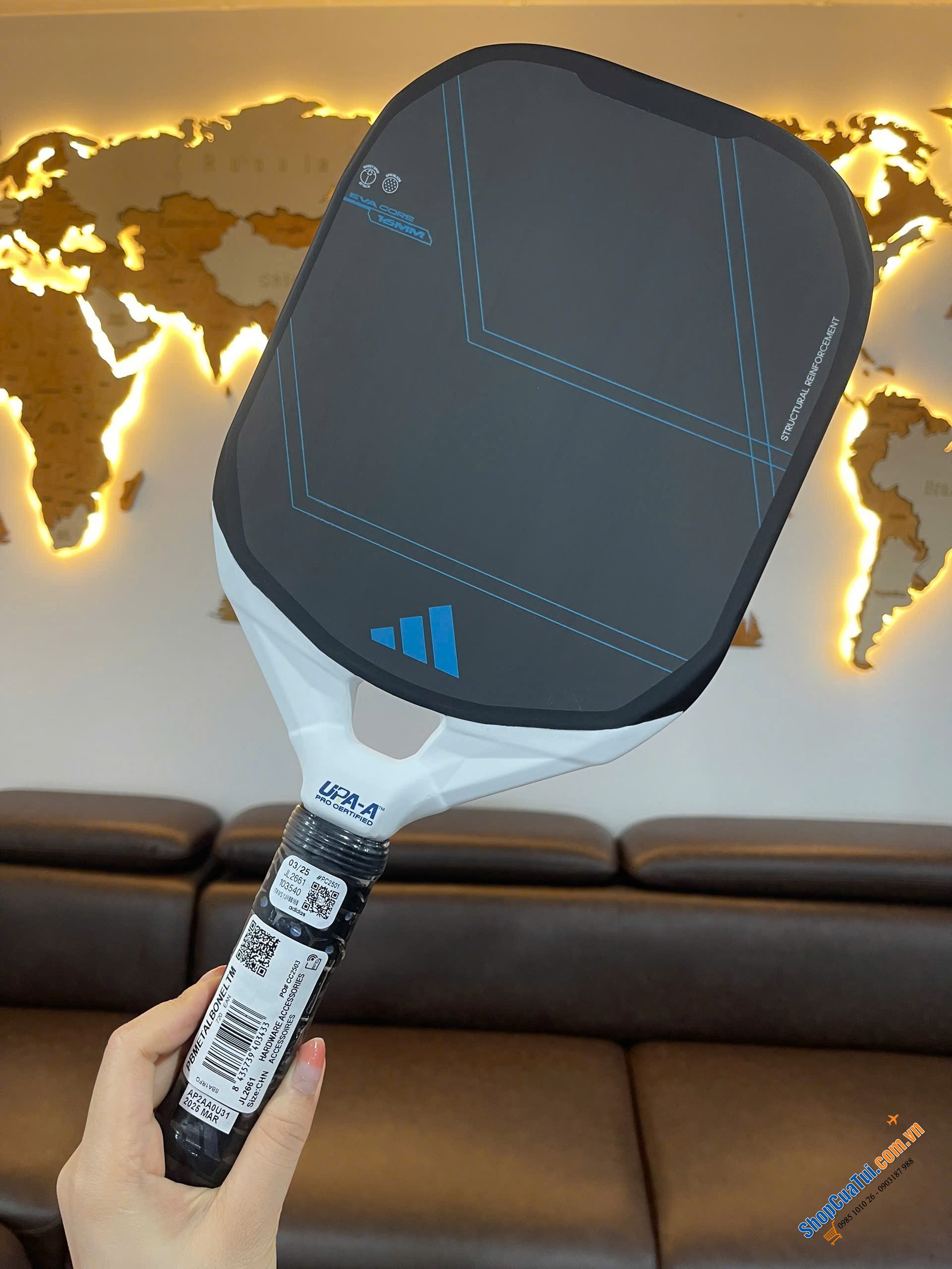 Vợt Pickleball Adidas Metalbone LP Team Carbon Fiber 2025 + Tặng kèm 3 bóng chuẩn thi đấu