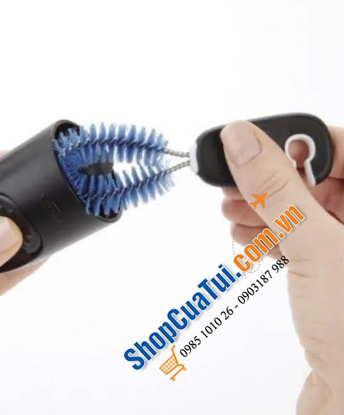 Trọn bộ dụng cụ cọ rửa & giá làm giáo nước bình cốc Oxo.