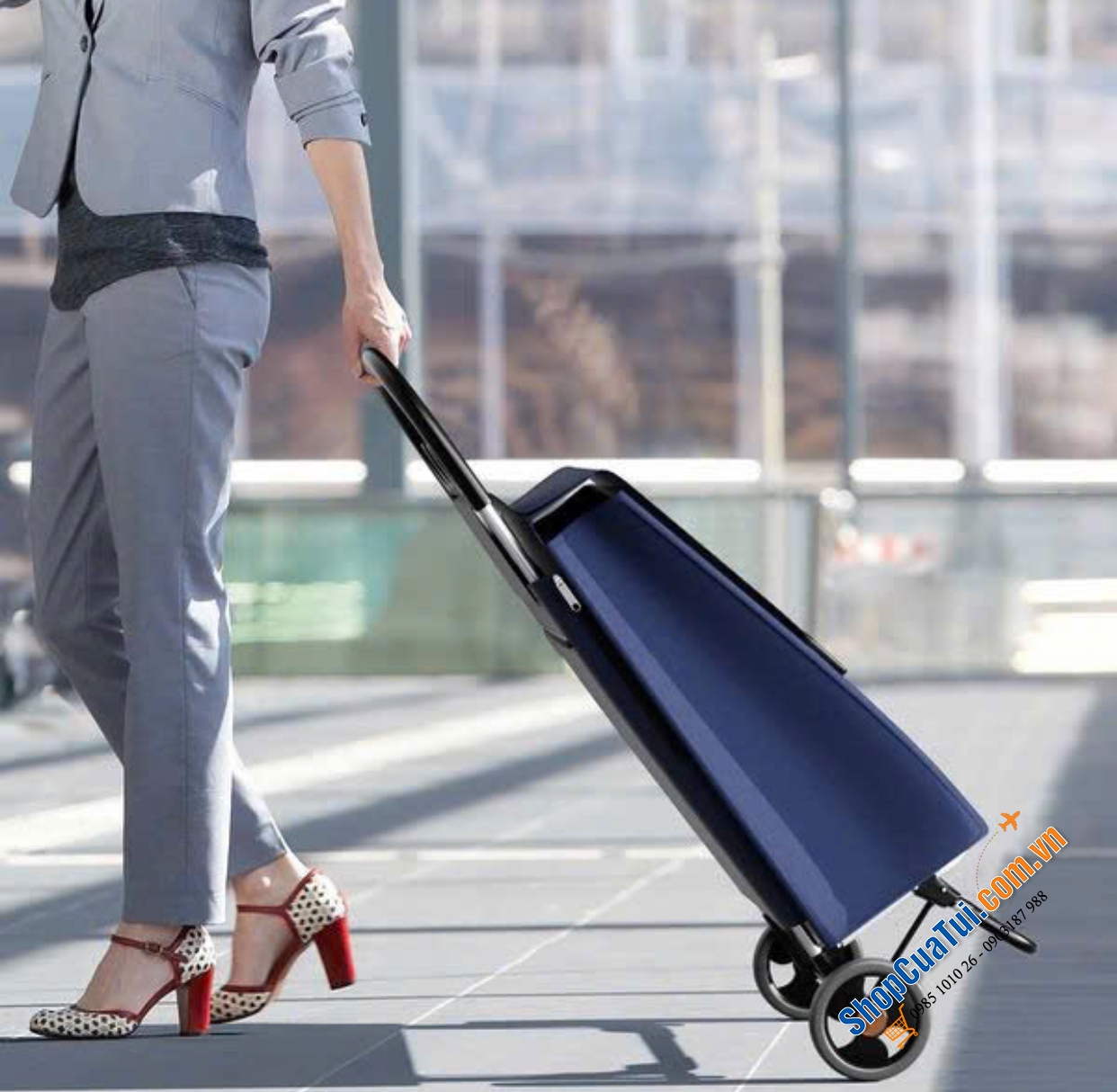 Xe đi chợ siêu nhẹ Costway - Made in Italy xịn xò.