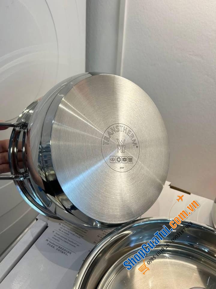 Bộ nồi WMF Diadem Plus 3 món kèm quánh và chảo thép WMF 24cm - GERMANY cao cấp chất lượng cao.