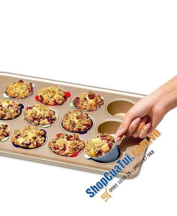 Sét cốc nướng bánh Silicon 12 món Oxo.
