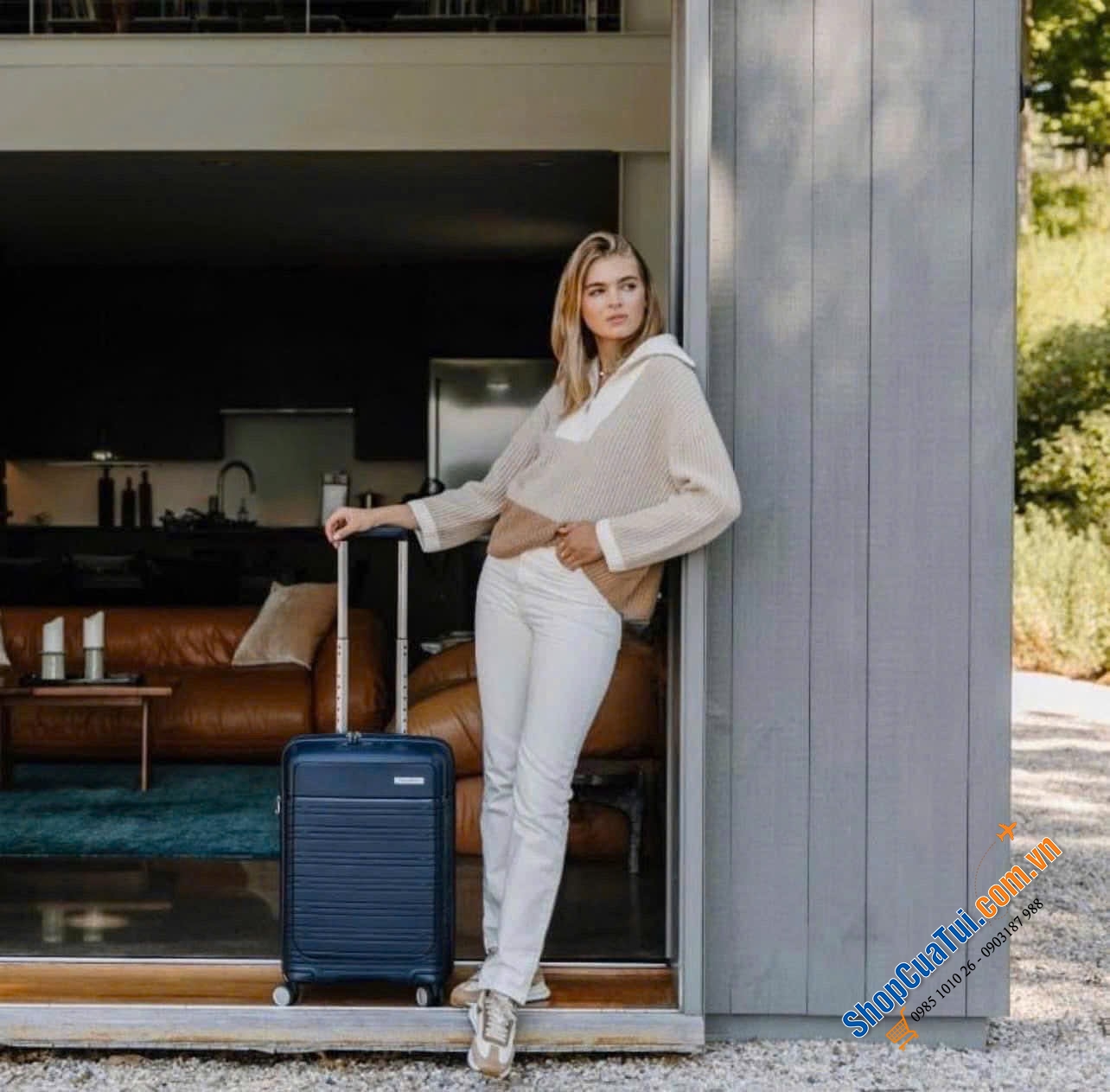 Vali laptop Samsonite Elevation Plus size cabin siu đẹp - mẫu mới nhất - có ngăn tích hợp đựng máy tính, ipad không cần mở vali.