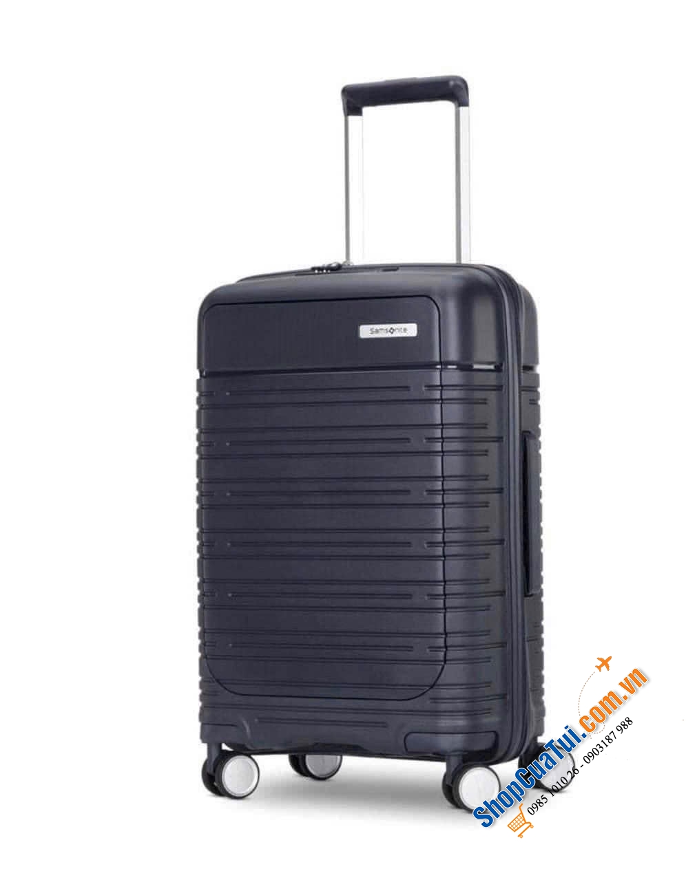 Vali laptop Samsonite Elevation Plus size cabin siu đẹp - mẫu mới nhất - có ngăn tích hợp đựng máy tính, ipad không cần mở vali.