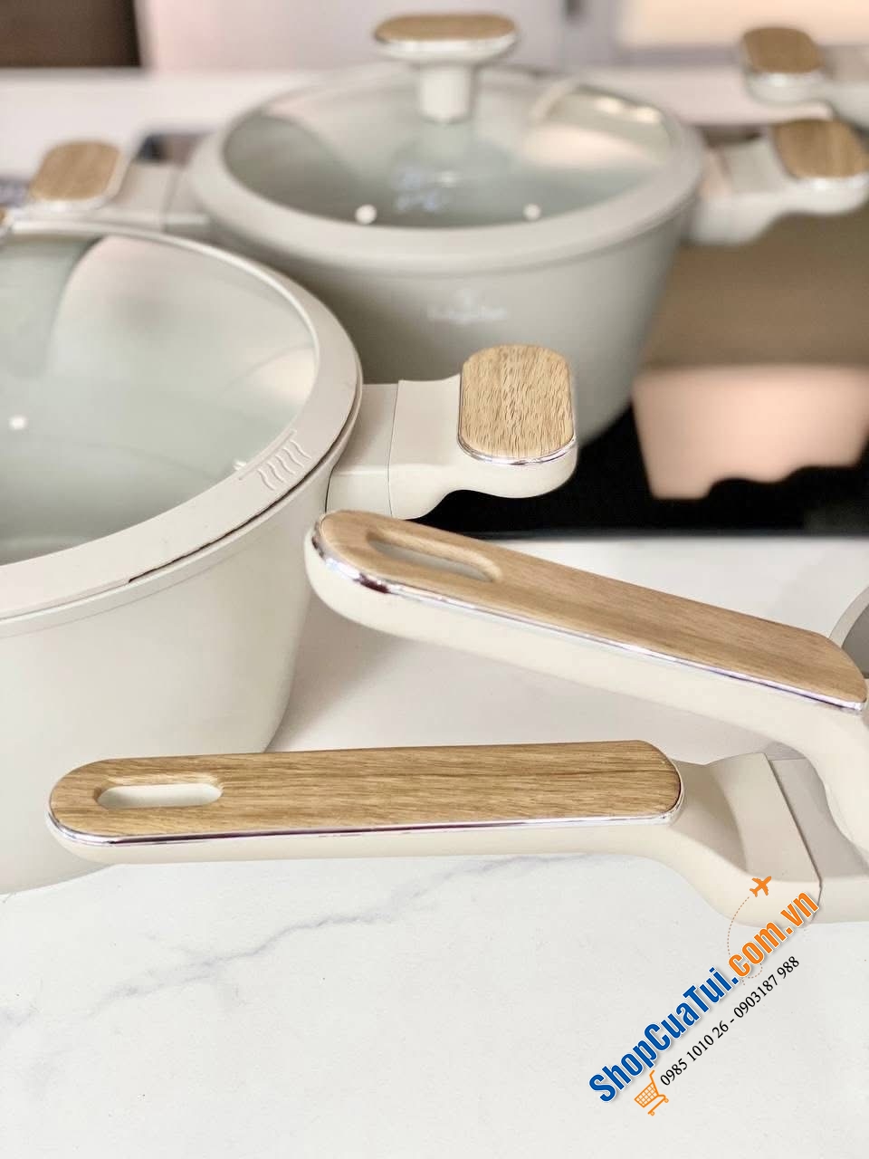 Bộ nồi 10 chi tiết Berlinger Haus với thiết kế đồng bộ từ Châu Âu.