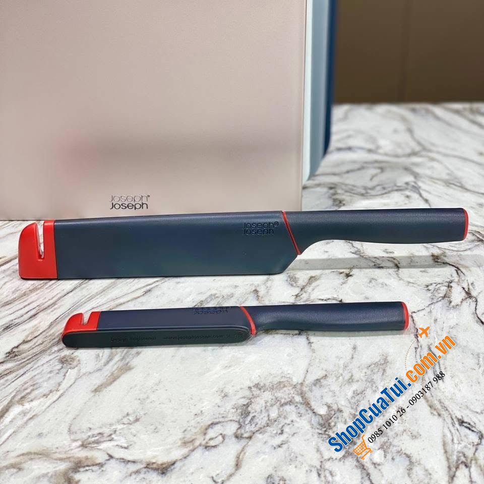 Bộ 2 món dao Slice & Sharpen Joseph Joseph sắc bén.