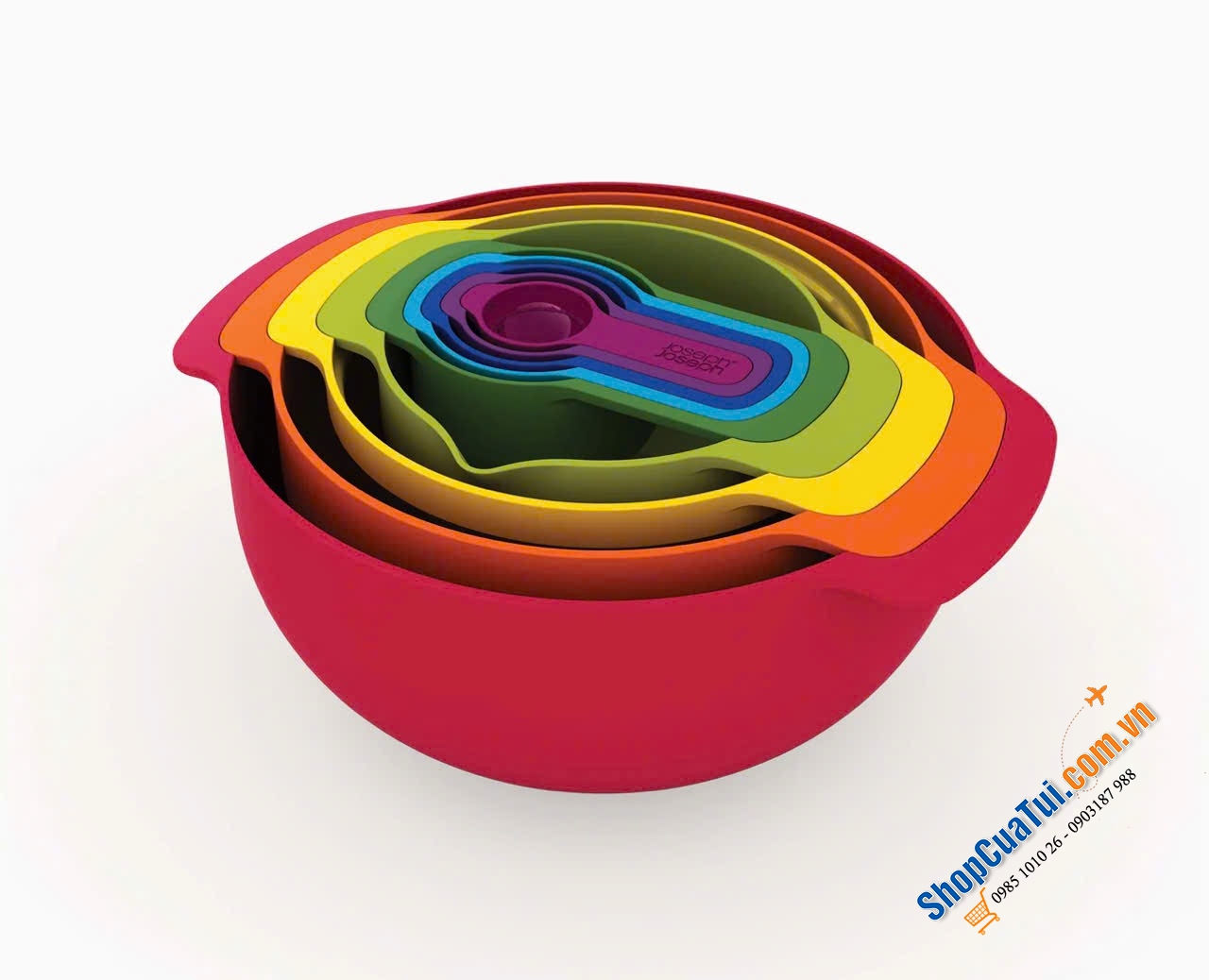 Bộ âu trộn 9 món Joseph Joseph Nest™ 9 Plus Schüssel-Set.