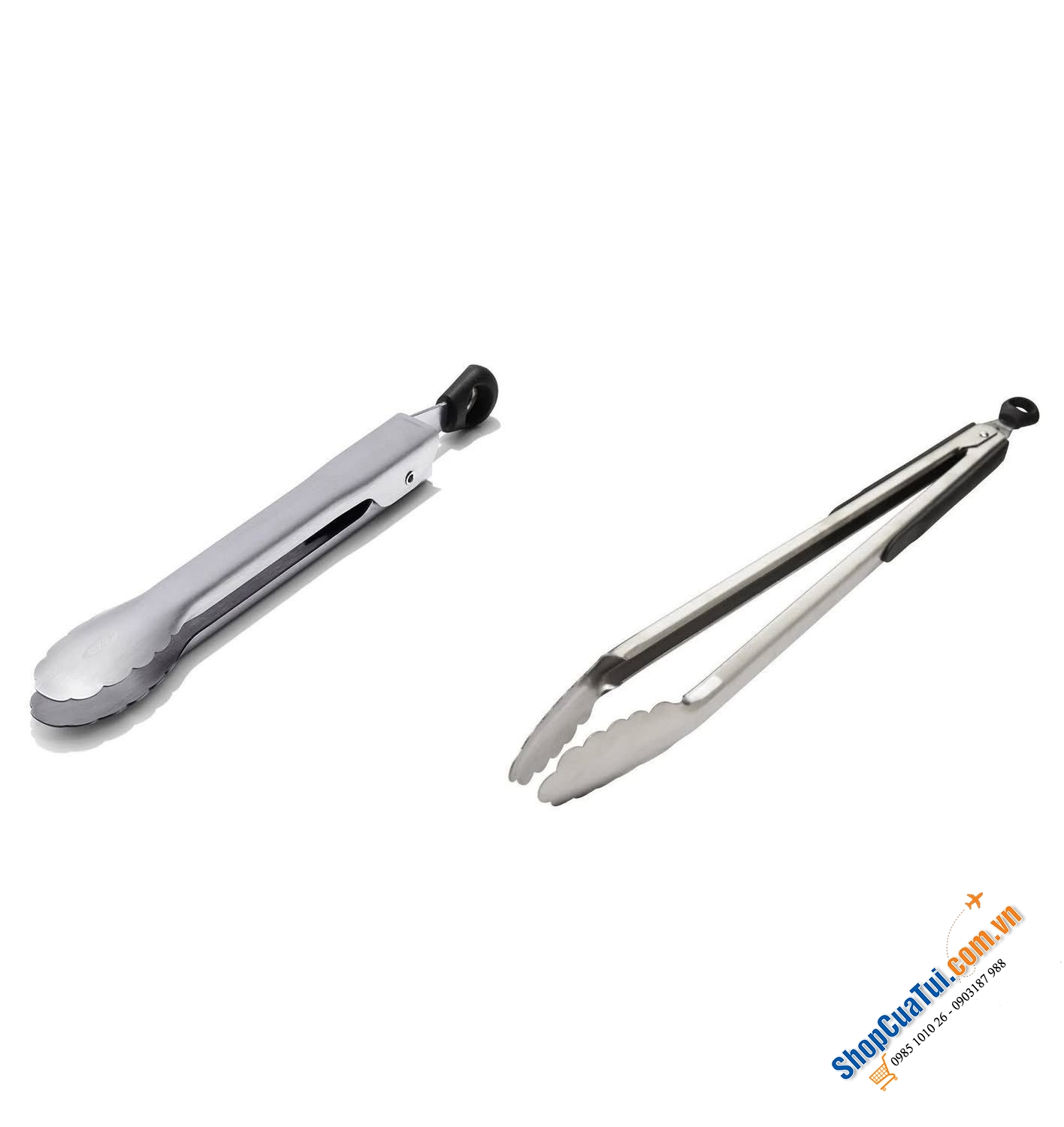 Kẹp gắp thức ăn inox Oxo.