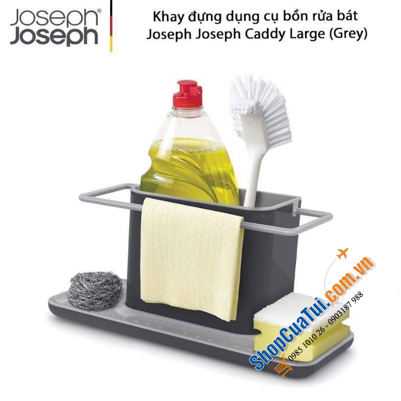 khay đựng dụng cụ bồn rửa bát Joseph Joseph Caddy Large (Grey)